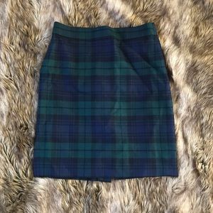 J. Crew Plaid Skirt